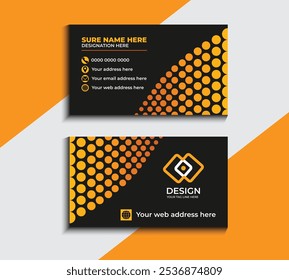 Clean style modern business card template 37