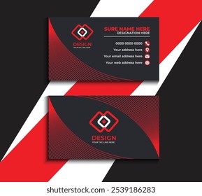 Clean style modern business card template 40