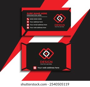 Clean style modern business card template 44