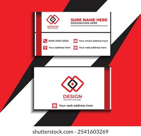 Clean style modern business card template 43