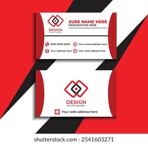 Clean style modern business card template 48