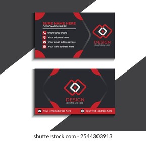 Clean style modern business card template 52