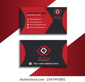 Clean style modern business card template 55