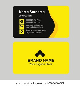 clean style modern business card design template