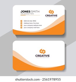 Clean style modern business card template