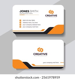 Clean style modern business card template