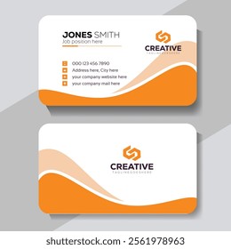 Clean style modern business card template