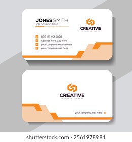 Clean style modern business card template