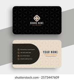 clean style modern business card design template