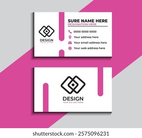 Clean style modern business card template 64