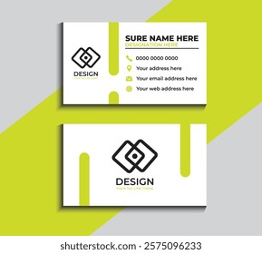 Clean style modern business card template 63