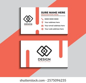 Clean style modern business card template 62