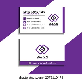 Clean style modern business card template 32