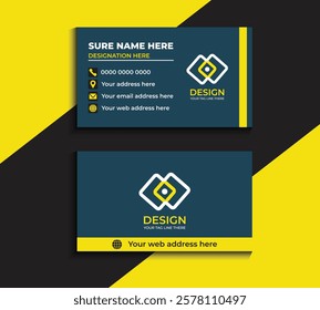 Clean style modern business card template 31