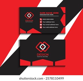 Clean style modern business card template 46