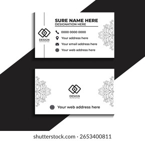 Clean style modern business card template 76