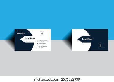 Clean style modern and creative business card Vector design