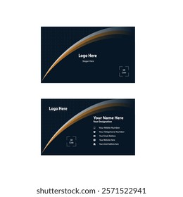 Clean style modern and creative business card Vector design