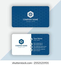 Clean style modern Professional business card template design