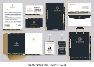 Clean style modern stationery template