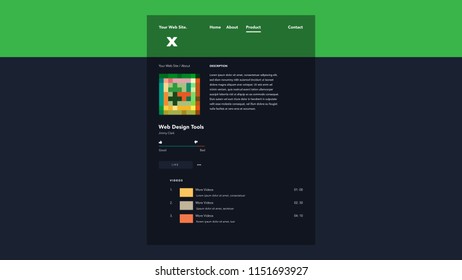 Clean style website template