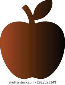 Clean and stylish apple logo icon featuring gradient shading and leaf detail.