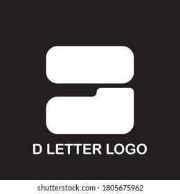 Clean and stylish logo forming the letter D with business card templates.
