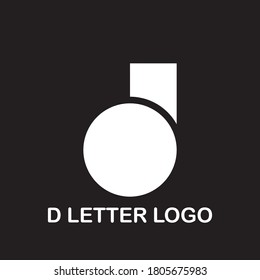 Clean and stylish logo forming the letter D with business card templates.