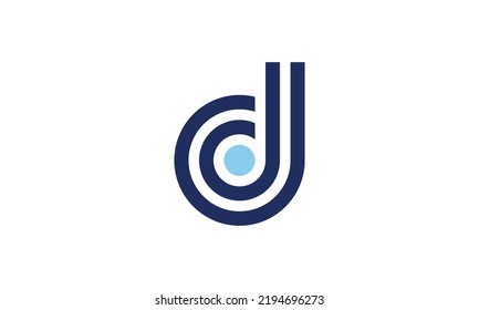 Clean Stylish Logo Forming Letter D Stock Vector (Royalty Free ...