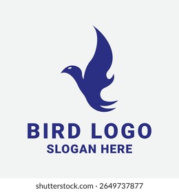 Clean and stylish minimal bird logo perfect for branding, business, websites, or social media. Modern vector design suitable for creative and professional identity.