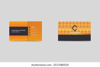 Clean stylish modern and professional business card template
