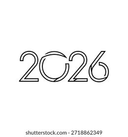 A clean, stylized representation of the year 2026 in a modern font with a circular element.