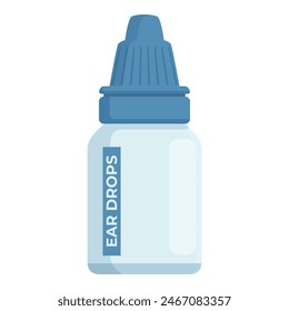 Clean substance bottle icon cartoon vector. Drug pharmacy. Ear drops