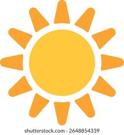 Design de ícone de luz do sol limpa para logotipos e ícones