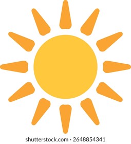 Design de ícone de luz do sol limpa para logotipos e ícones