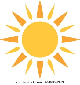 Design de ícone de luz do sol limpa para logotipos e ícones