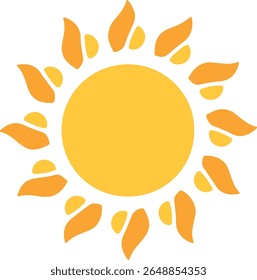 Design de ícone de luz do sol limpa para logotipos e ícones
