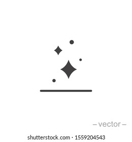 Clean surface icon, easy cleaning, flat style symbol on white background - editable vector illustration eps 10