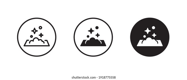 Clean Surface Icon, Easy Cleaning, Napkin Windows Cleaning Cloth. Surface Wiping, Disinfection And Cleanness Icons Button, Vector, Sign, Symbol, Logo, Illustration, Editable Stroke, Flat Design Style