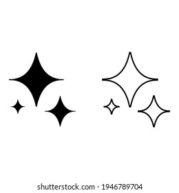 clean surface icon, easy cleaning, thin line symbol - vector illustration eps 10