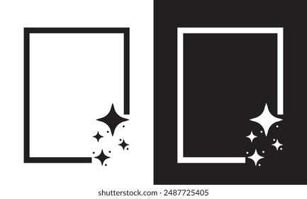 clean surface icon, easy cleaning, thin line symbol isolated on black and white background. editable stroke vector illustration