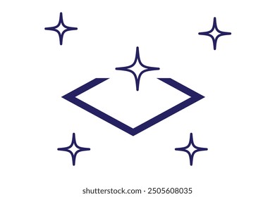 clean surface icon, easy cleaning, thin line symbol on white background - editable stroke vector illustration eps 10