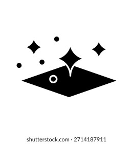 Icono de superficie limpia, fácil limpieza, para el concepto móvil y el Diseño web. Ilustración vectorial sobre fondo blanco, EPS10