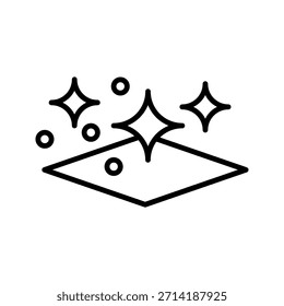 clean surface icon, easy cleaning,  for mobile concept and web design. vector illustration on white background, eps10