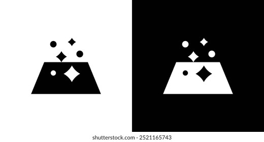 clean surface icon Flat fill set collection