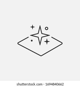 clean surface icon isolated on white background. Vector illustration. Eps 10.