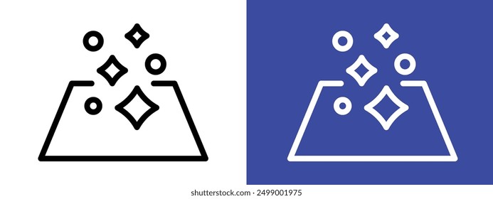 clean surface icon logo sign set vector outline