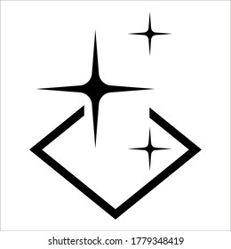 icono de superficie limpia en fondo blanco