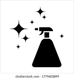 sauberes Oberflächensymbol auf weißem Hintergrund