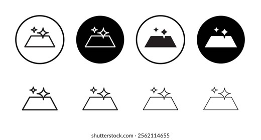 clean surface icon Outline vector for web ui